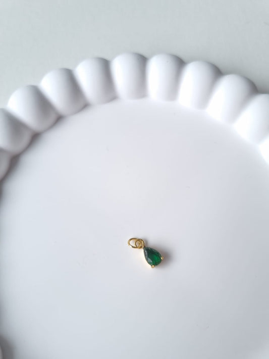 TEARDROP BIRTHSTONE CHARM - MAY